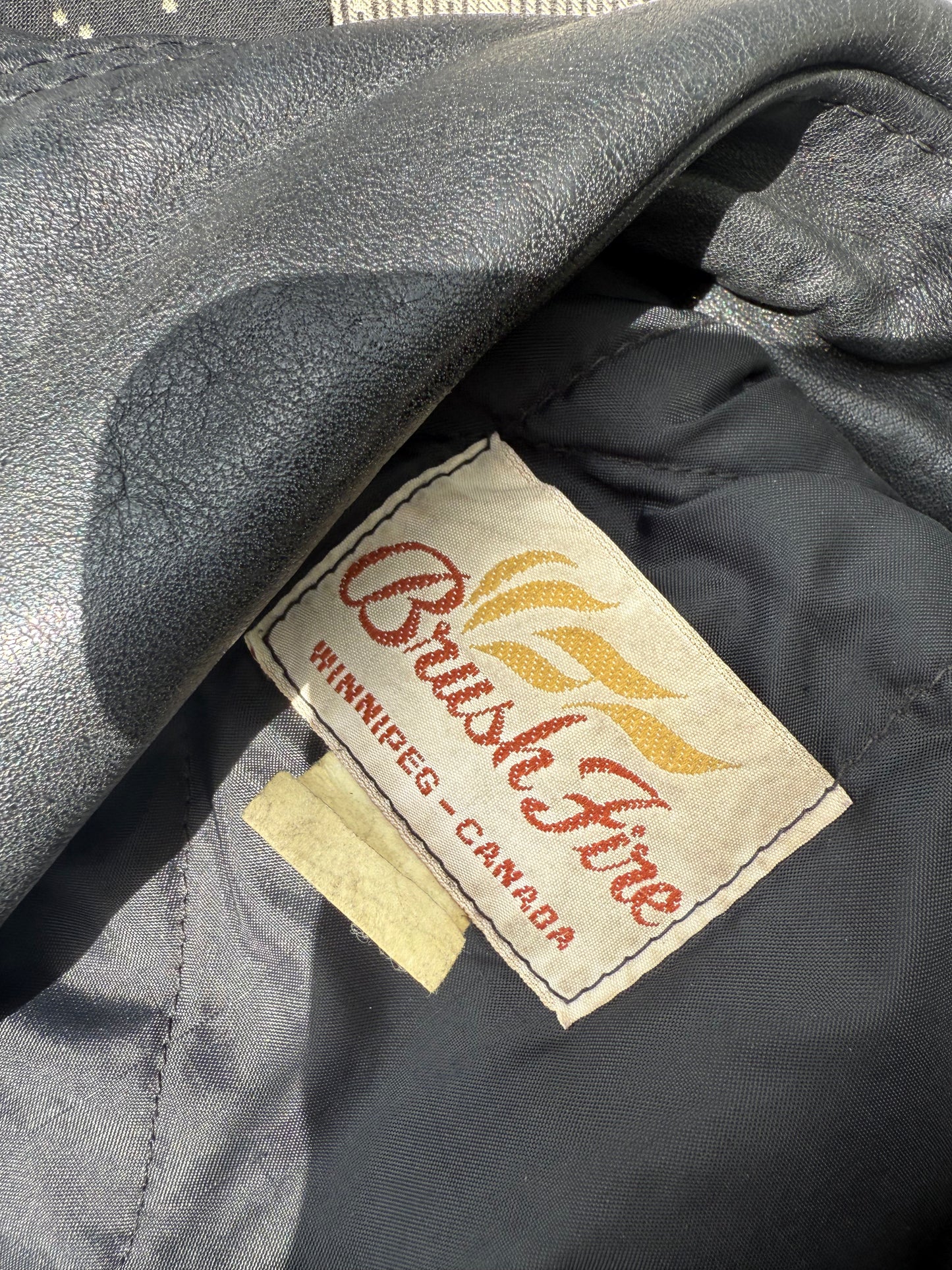 Vintage Brush Fire Biker Jacket