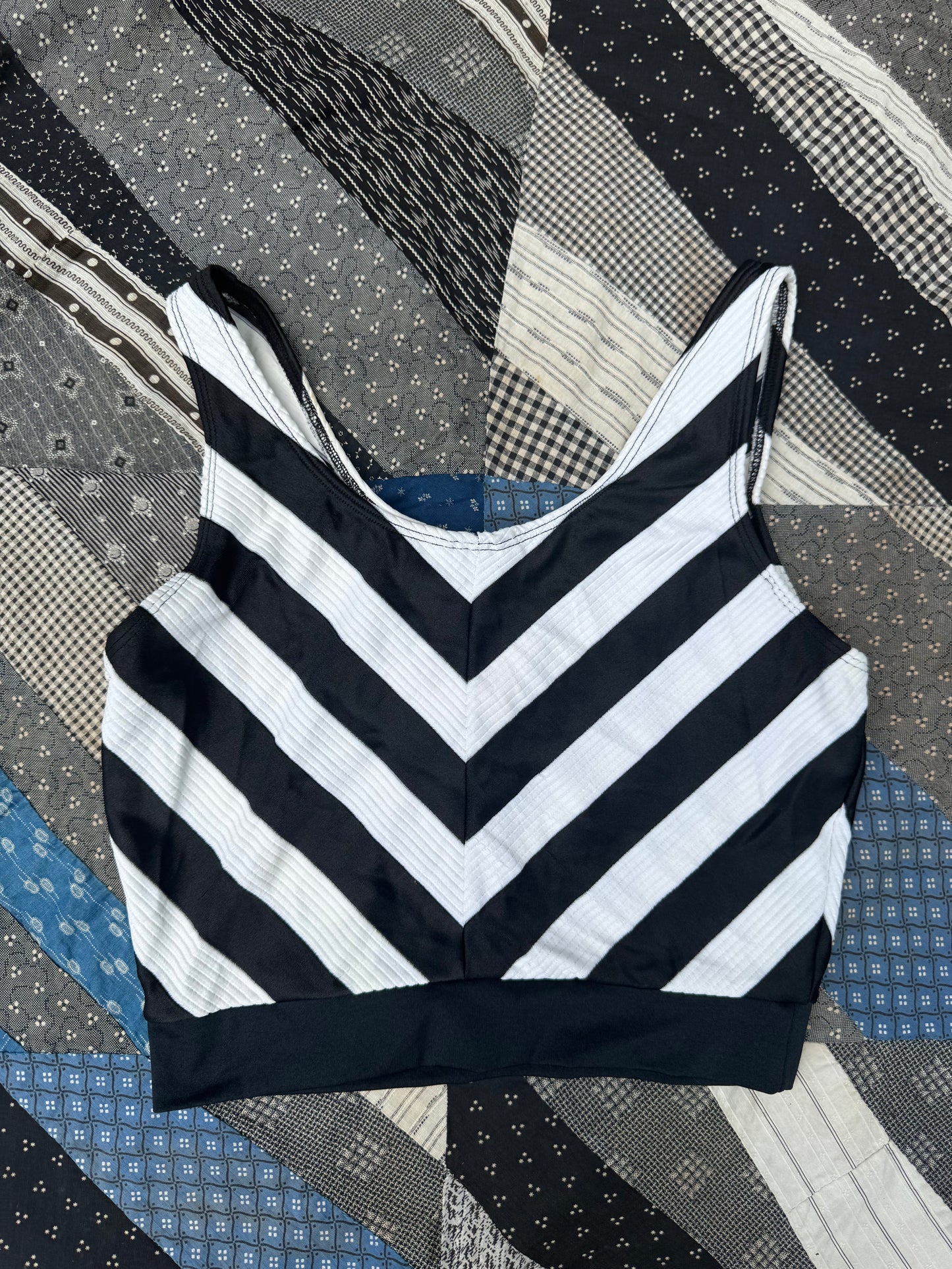 1980s Striped Crop Top (LR)