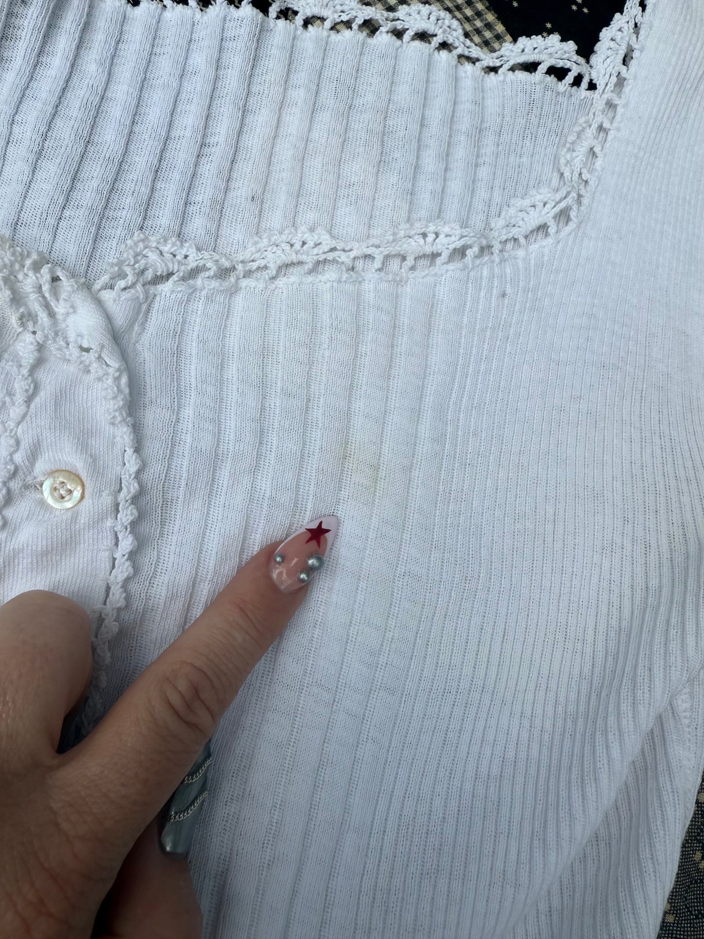 Antique Cotton Knit Camisole (JM)