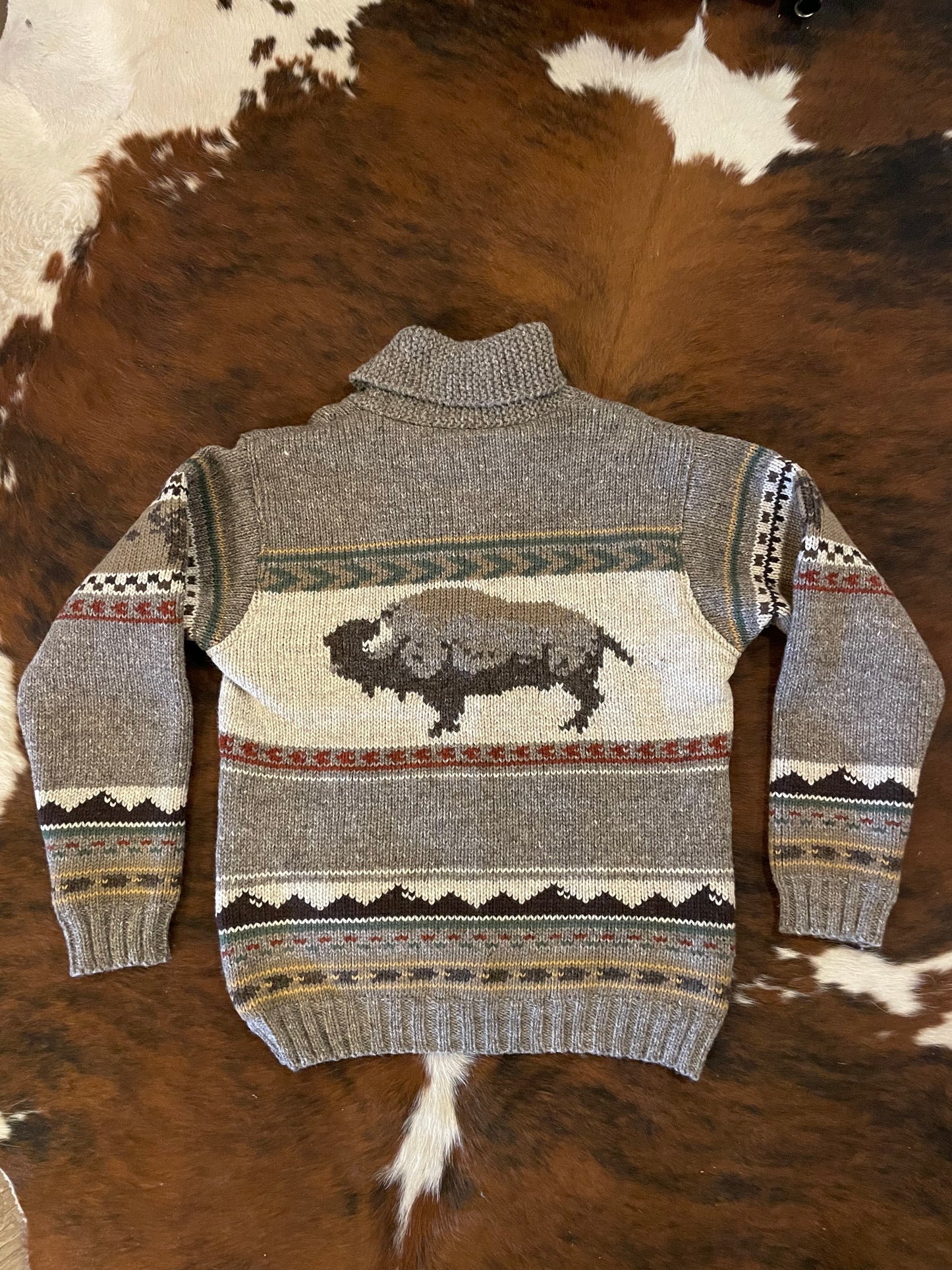 Men's Natural Yellowstone Wool Knit Sweater