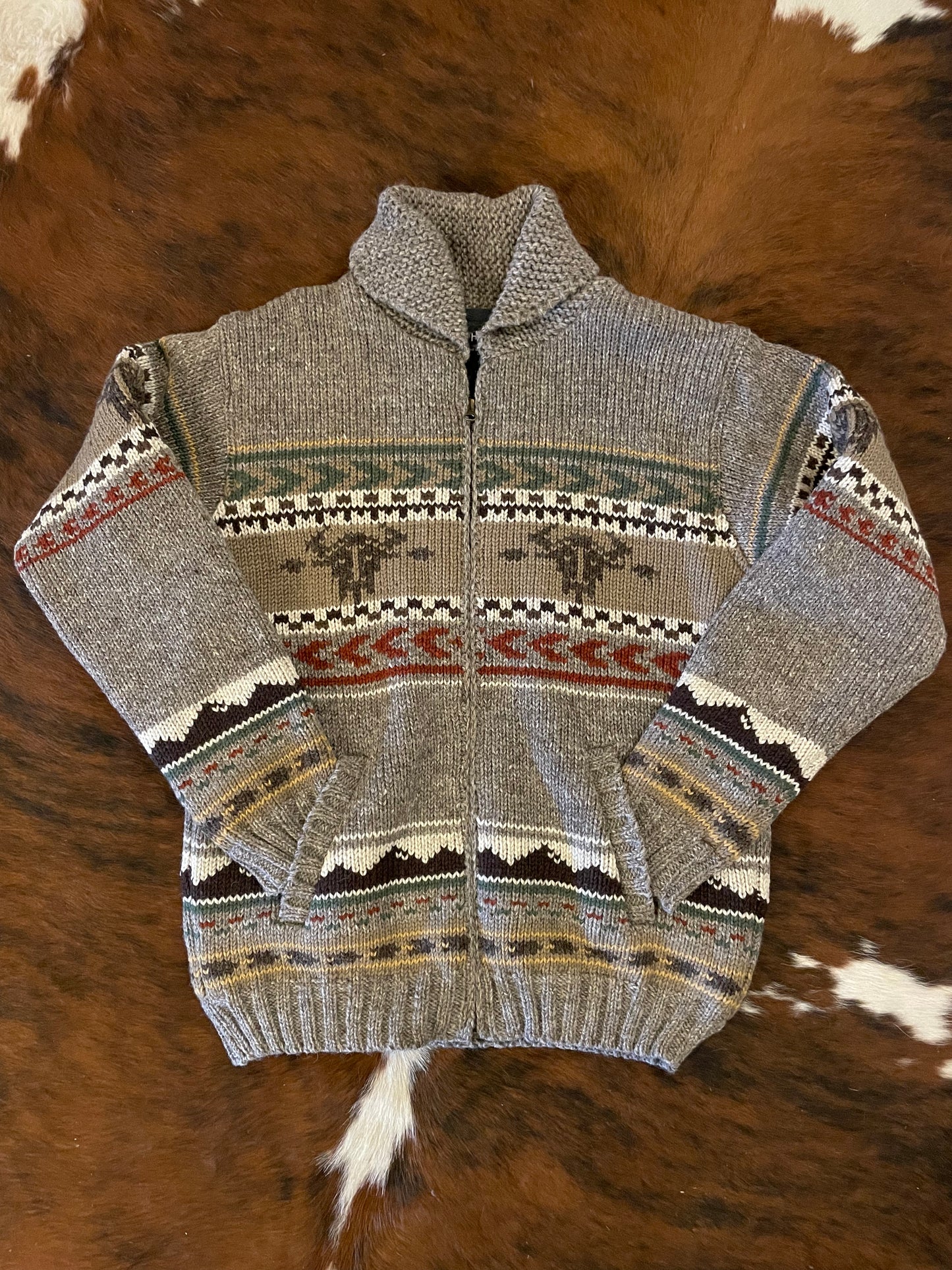 Men's Natural Yellowstone Wool Knit Sweater