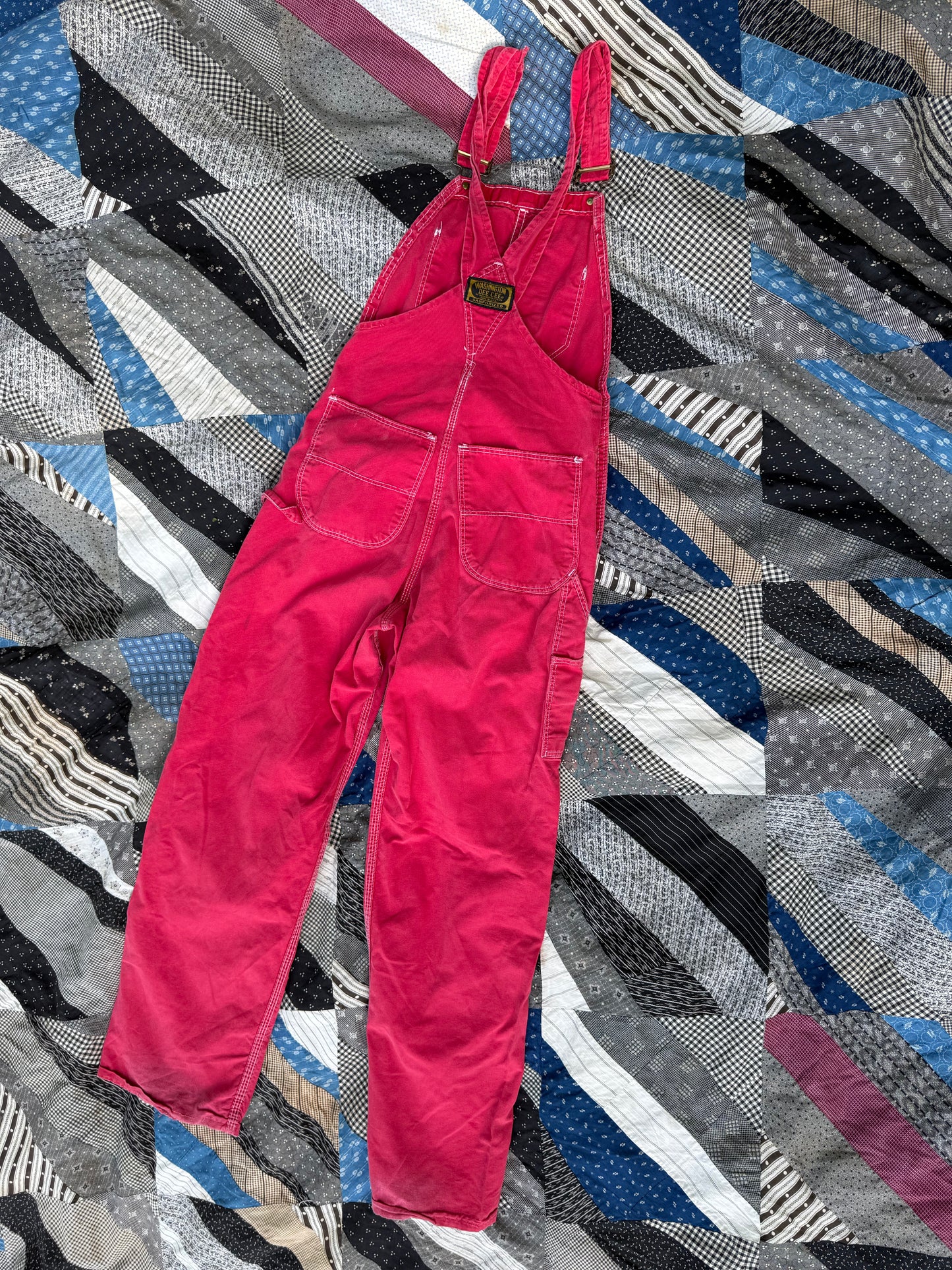 Vintage Washington Dee Cee Overalls Red