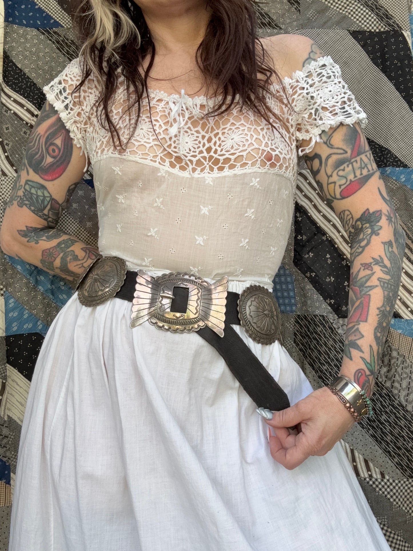 Antique Crochet Corset Cover (JM)