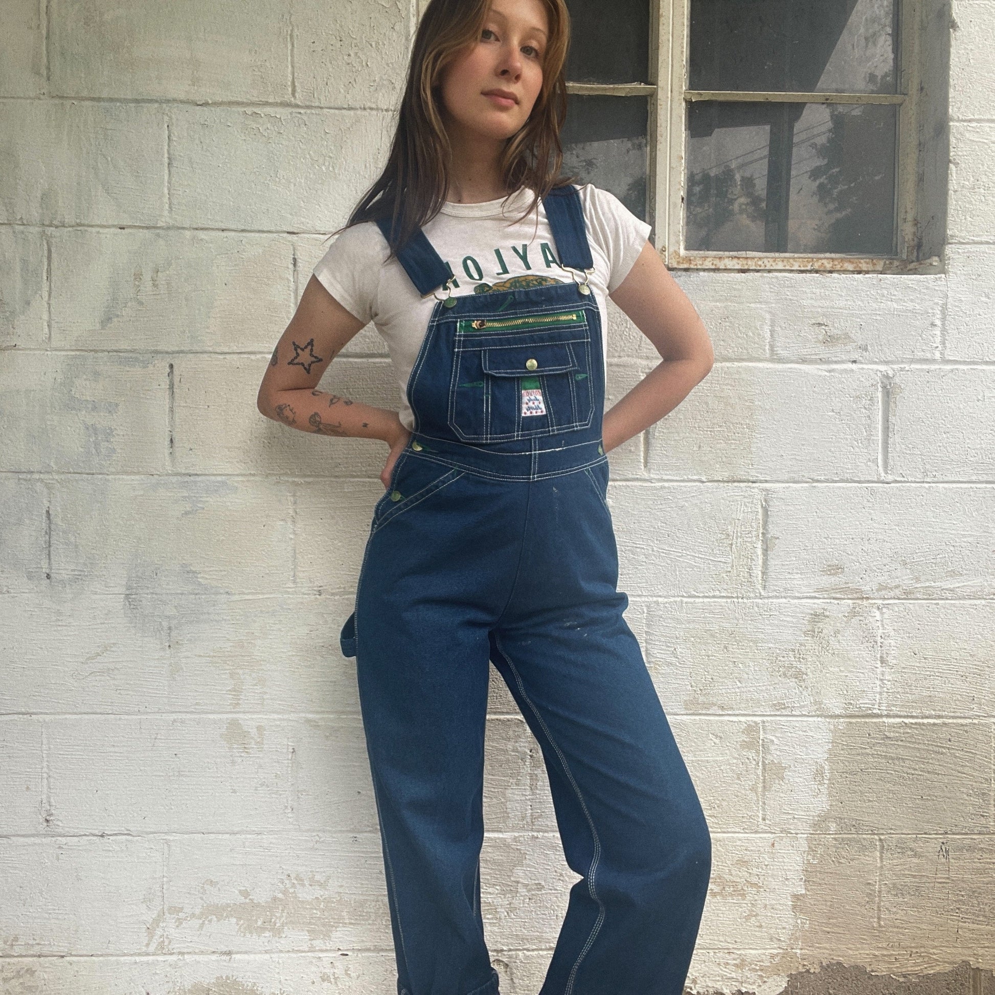 Lady Liberty Dark Blue Overalls Size Tall – High Class Hillbilly