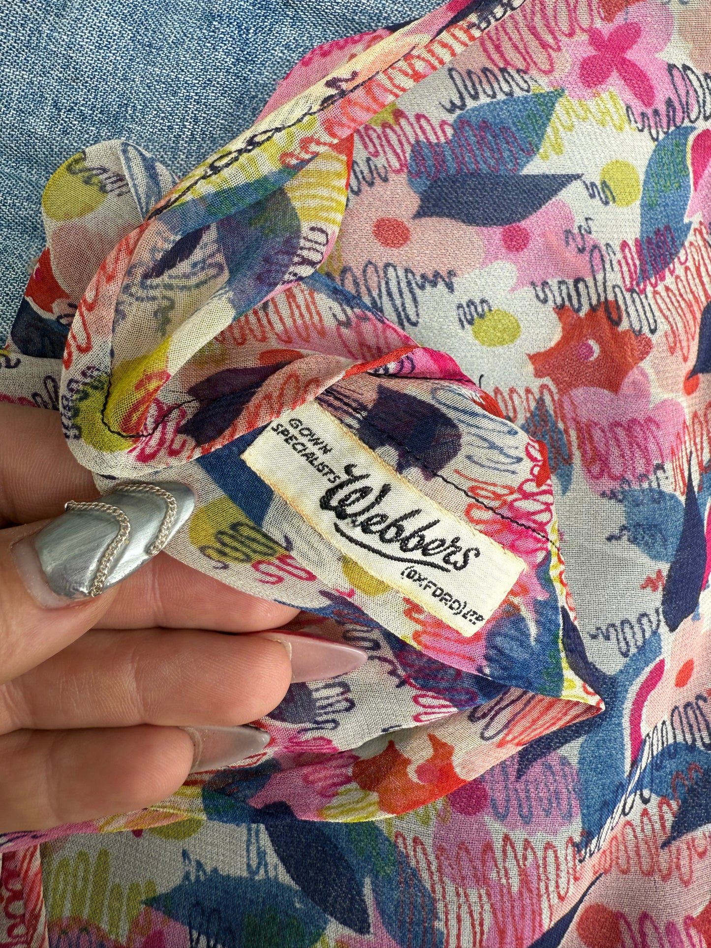 1930s Floral Chiffon Bolero (PS)