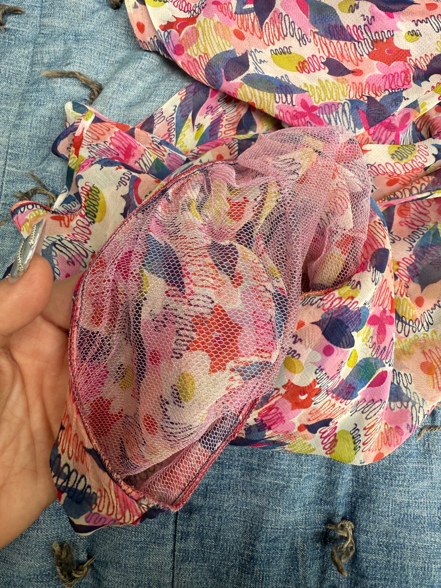 1930s Floral Chiffon Bolero (PS)