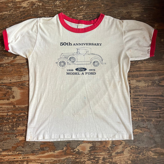 50th Anniversary Model A Ford Single Stitch Tee AS IS