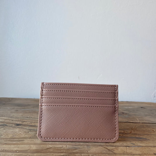 Nude Leather Card  Holder
