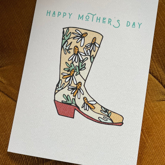 Happy Mother's Day Boot Card