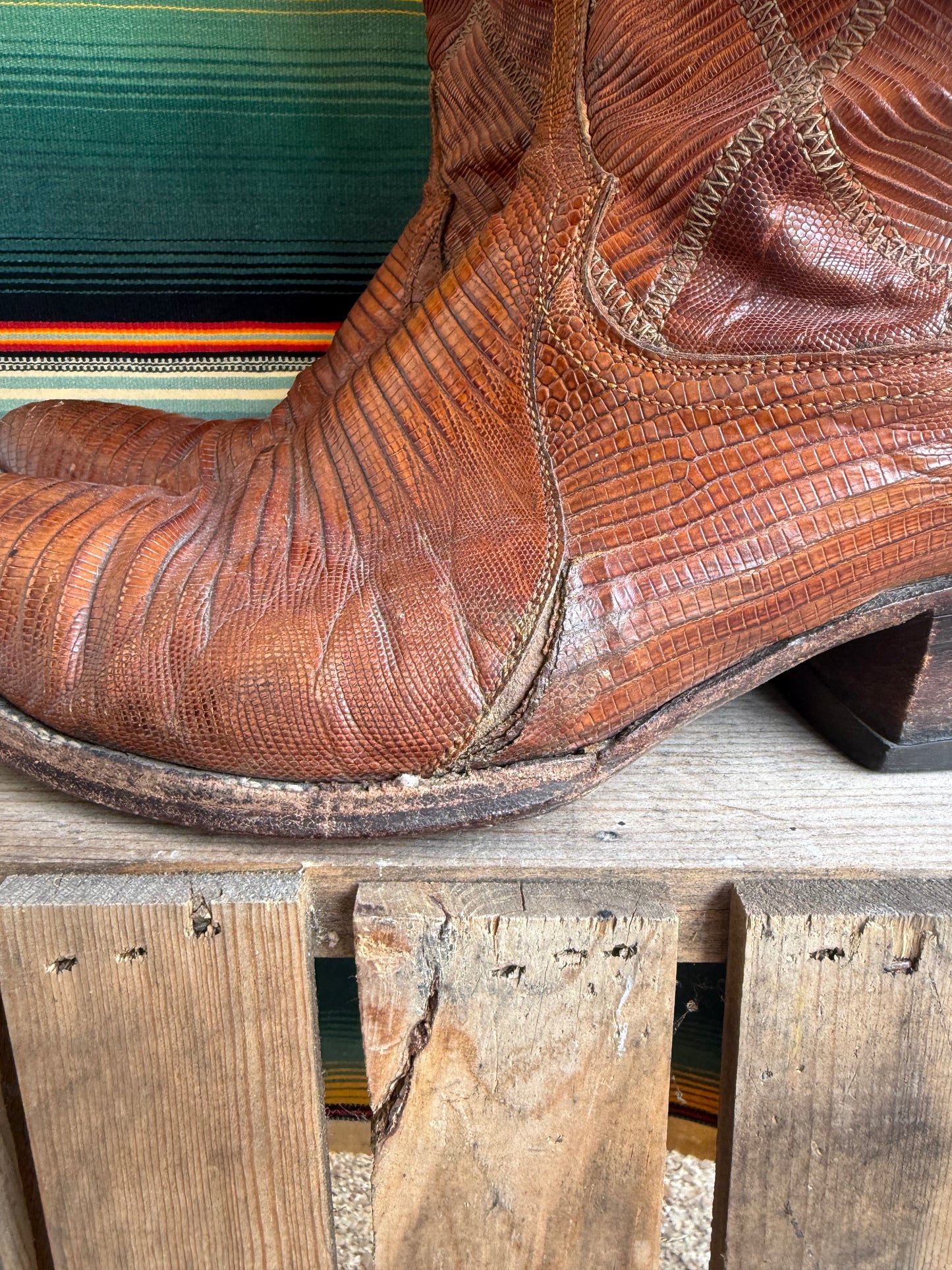 Vintage Dan Post Lizard Boots