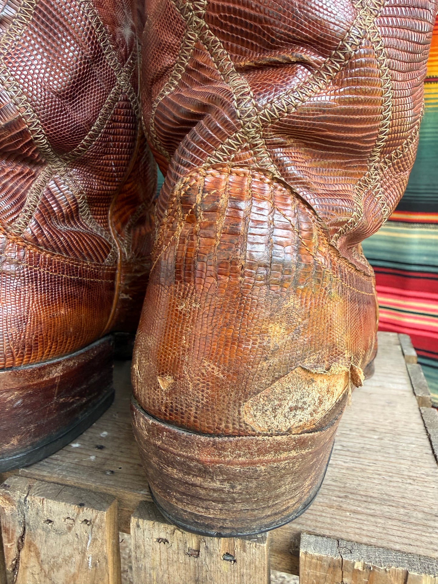 Vintage Dan Post Lizard Boots