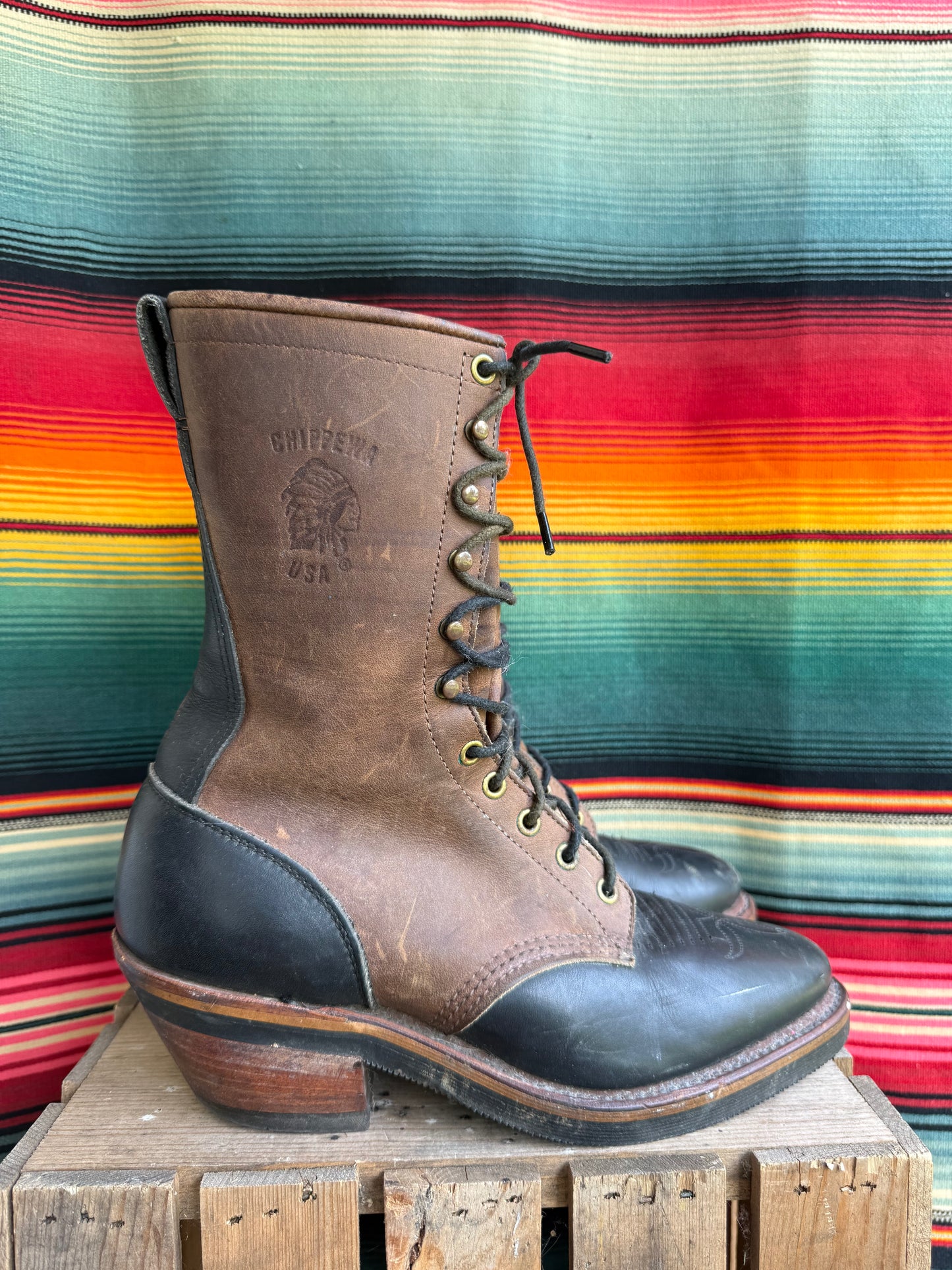 Vintage Chippewa Lace Up Boots AS IS