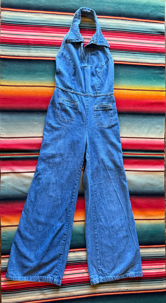 1970s Denim Jumpsuit