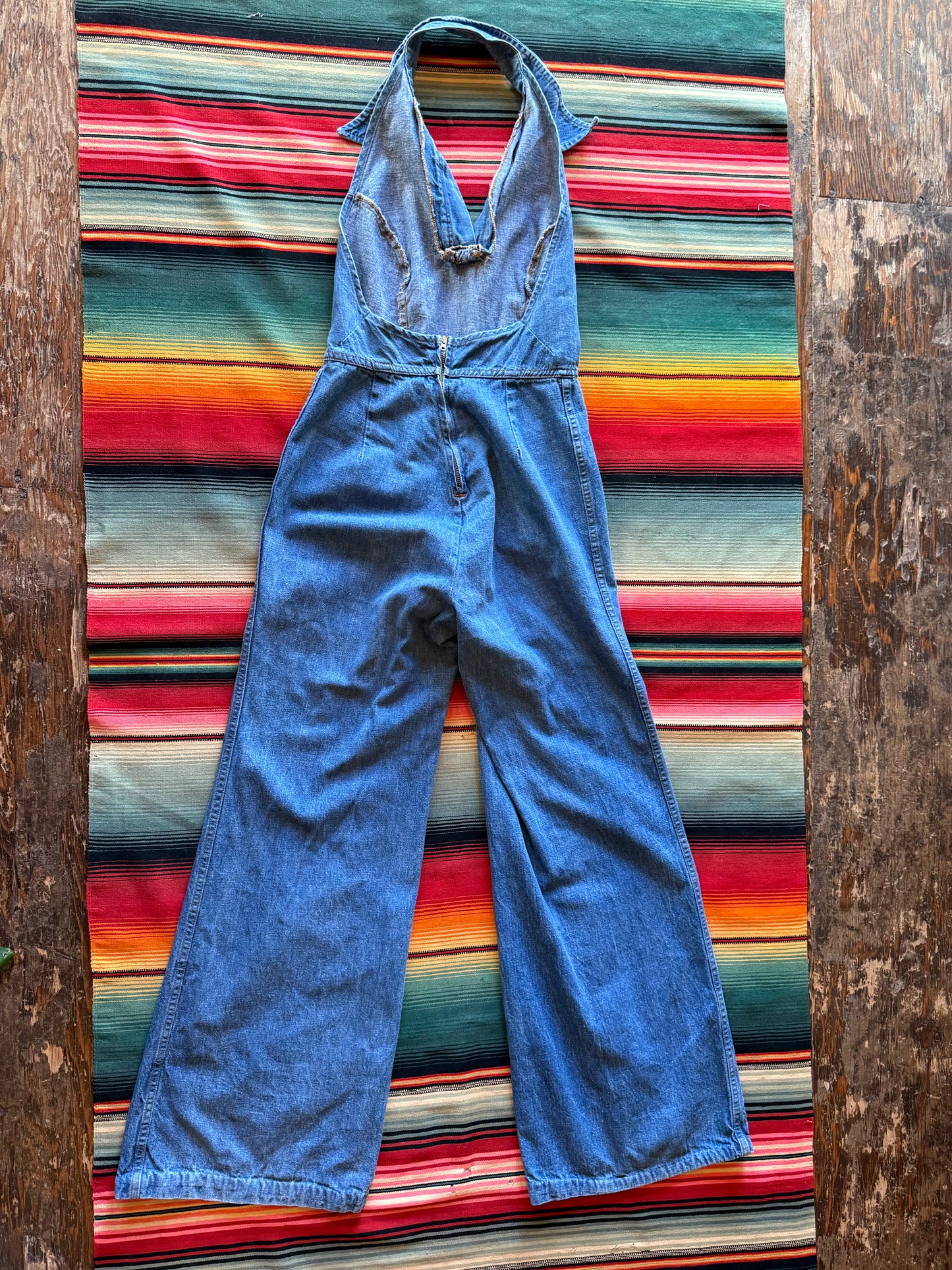 1970s Denim Jumpsuit