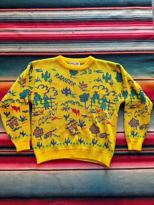 Vintage Colors Western Sweater