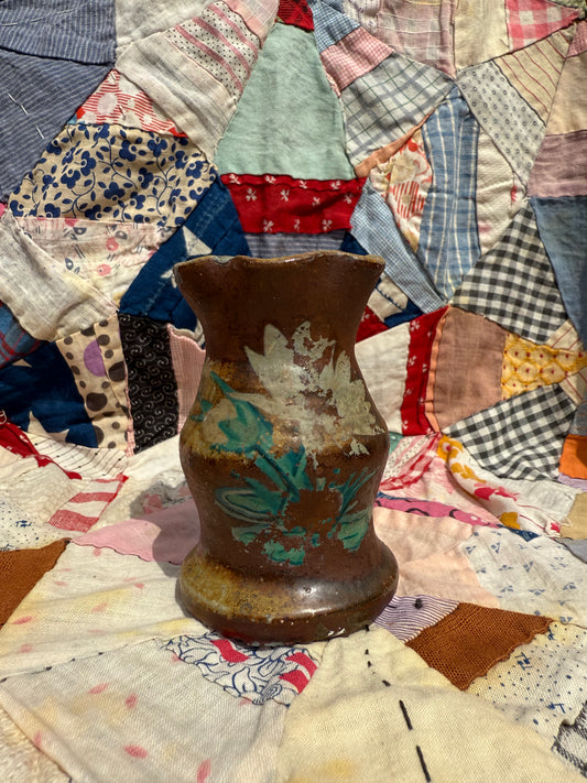 Antique Painted Bud Vase (PS)