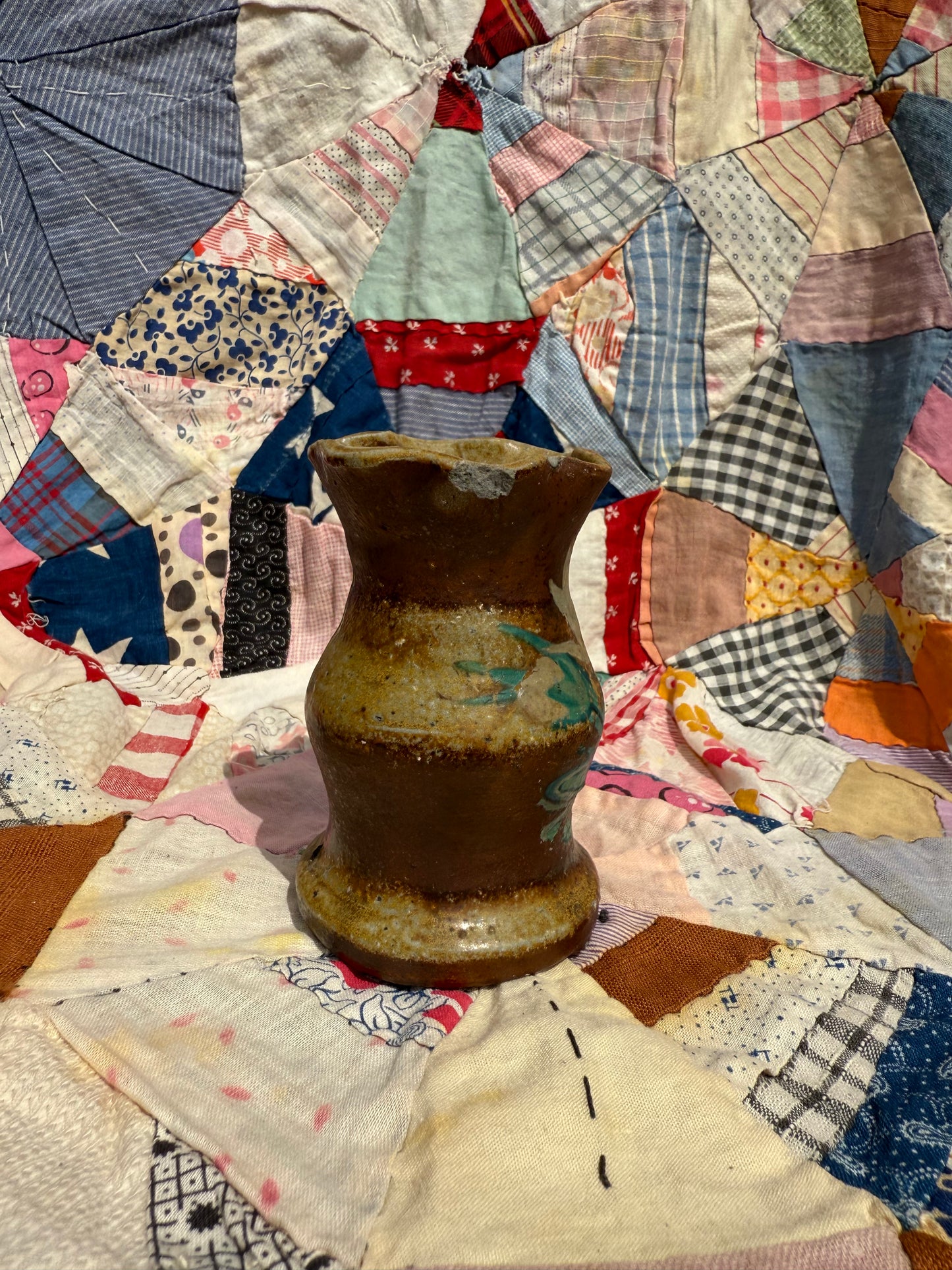 Antique Painted Bud Vase (PS)