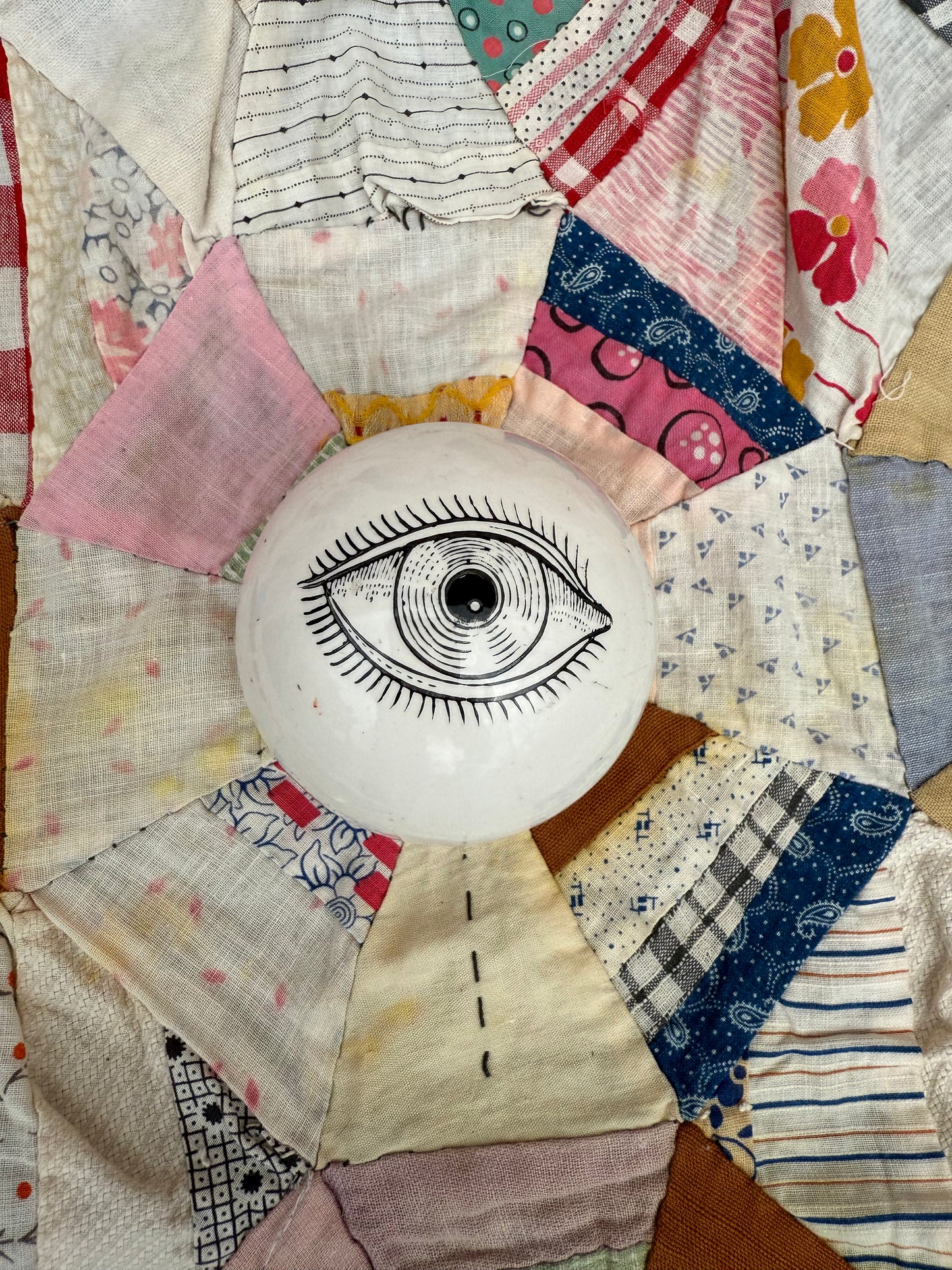 60s Surrealist Piero Fornasetti Occhio Eye Paperweight