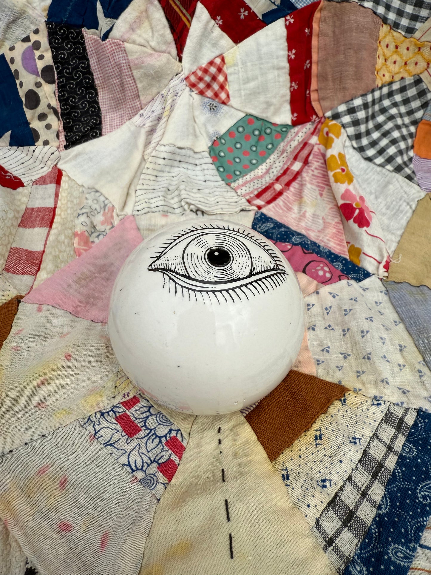 60s Surrealist Piero Fornasetti Occhio Eye Paperweight