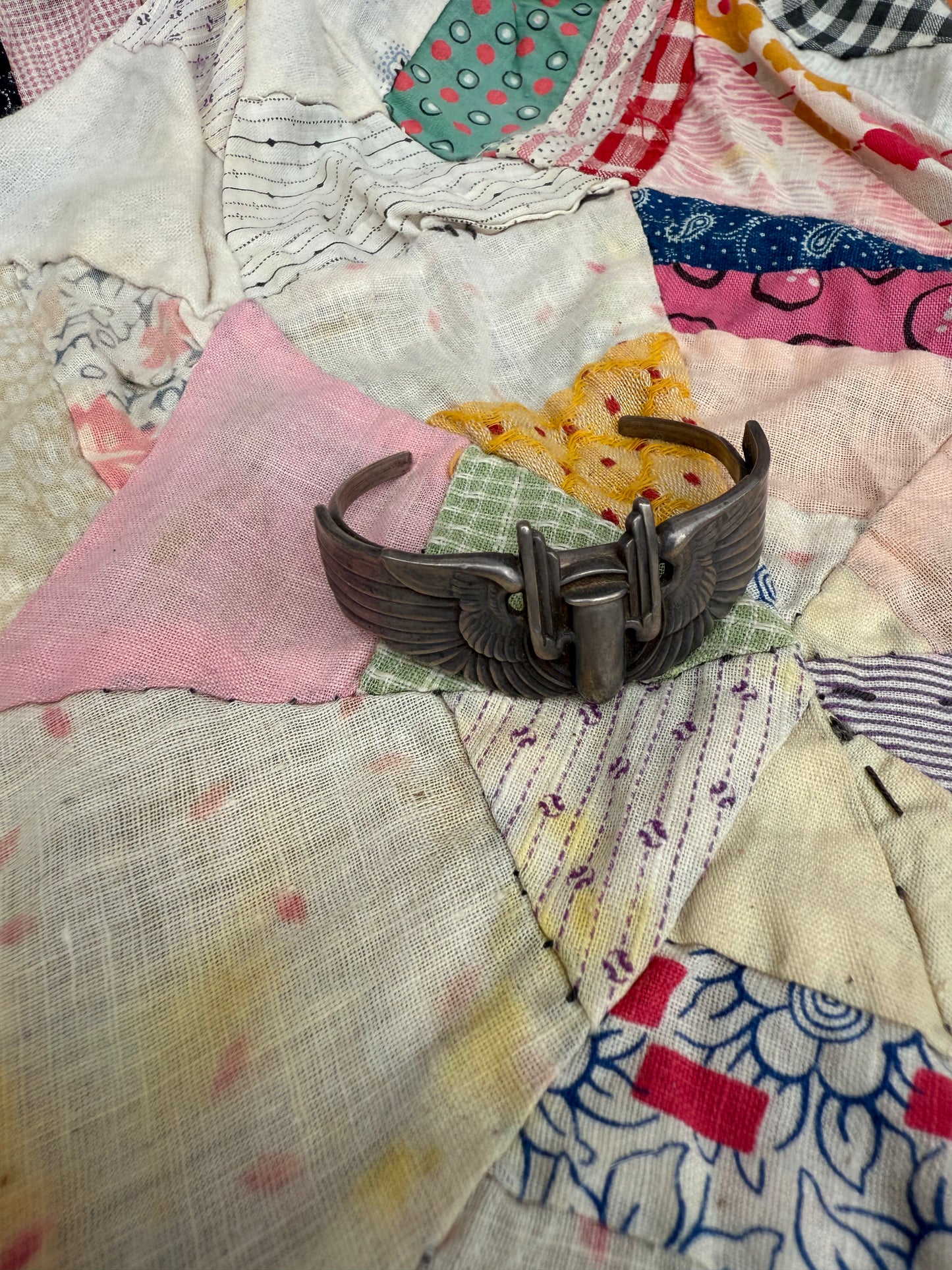 Aerial Gunner WWII Trench Art Cuff (MA)