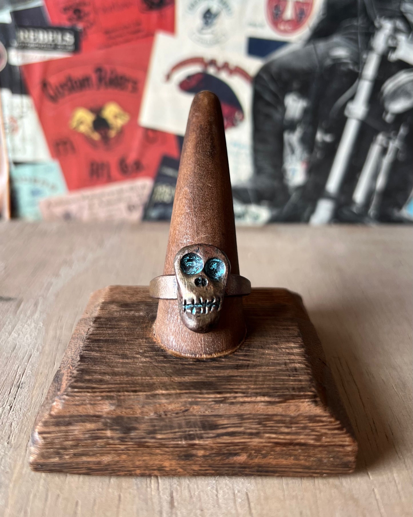 Handmade Copper Skull Ring