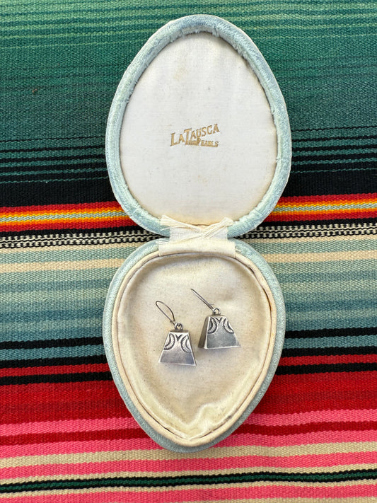 vintage Fred Harvery Era sterling bell earrings (MA)