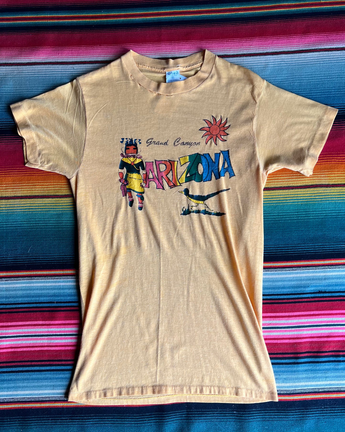 Vintage Mustard Yellow ARIZONA Tee (S)