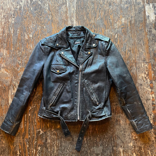 Genuine Leather Jacket w Thinsulate Zip-Away Vest