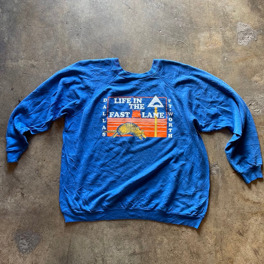 VTG 90s 'Life in the Fast Lane' Dallas Sweatshirt