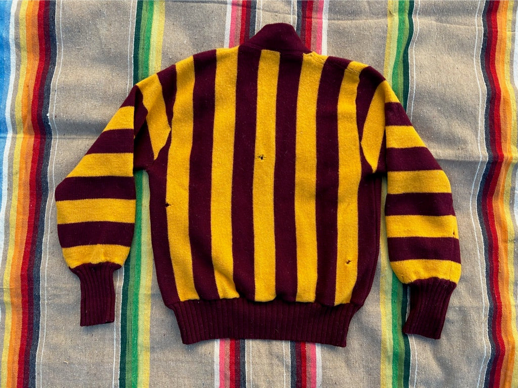 40s/50s Striped Stadium Sweater