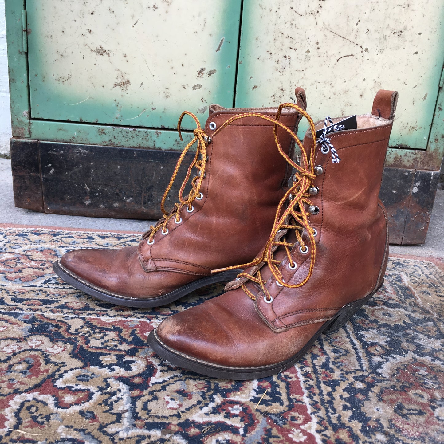 Vintage Brown Pointed Roper Boots women's 6