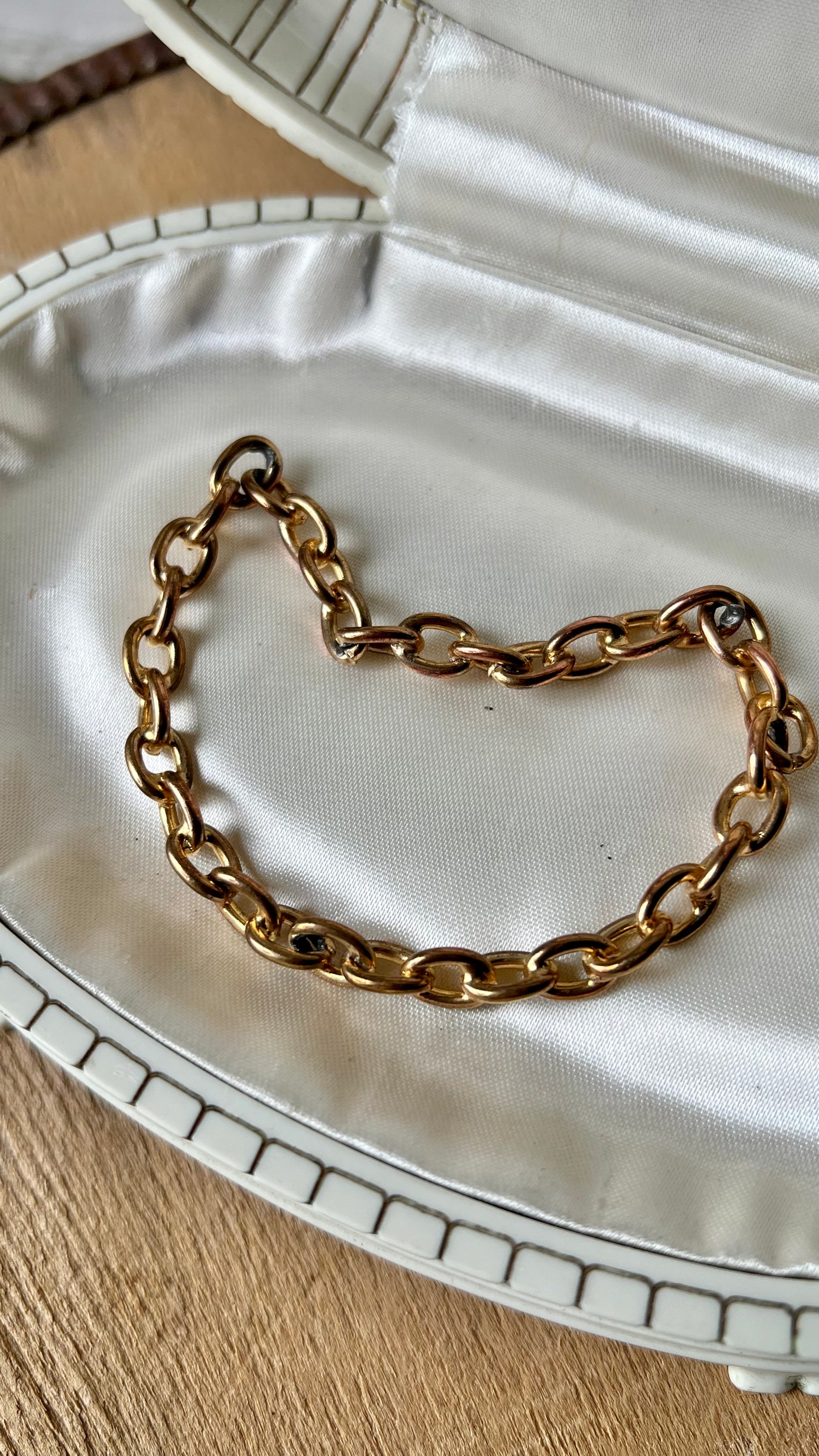 Goldtone Chainlink Bracelet