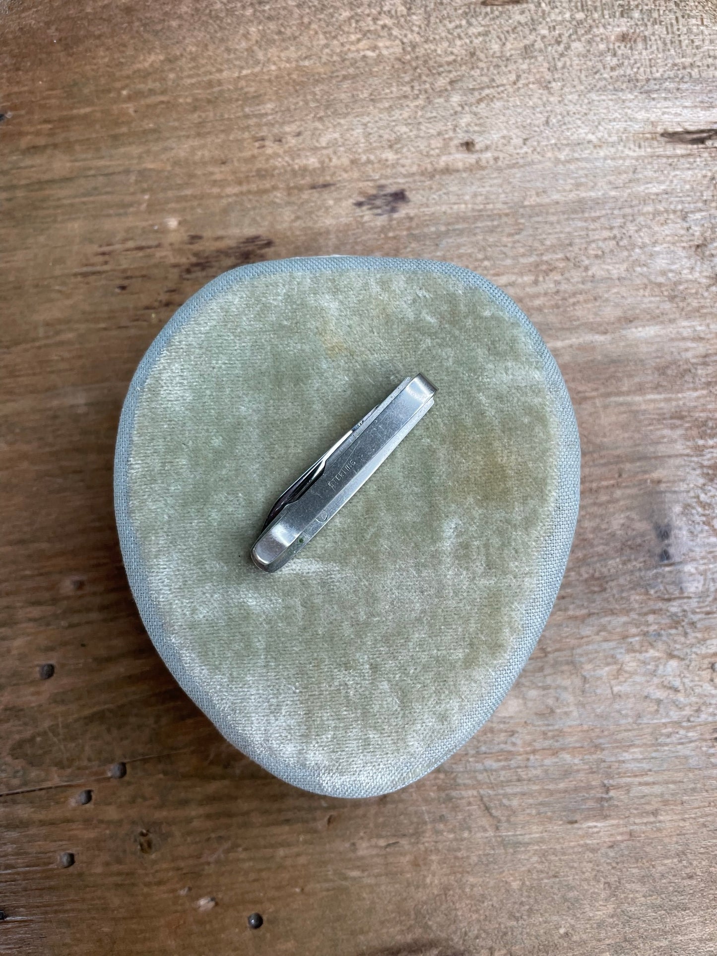 Vintage Sterling Silver Pocket Knife Tie Clip