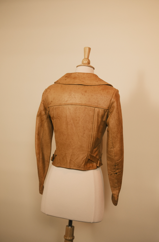 Lady Scully Genuine Leather Zip Front Jacket