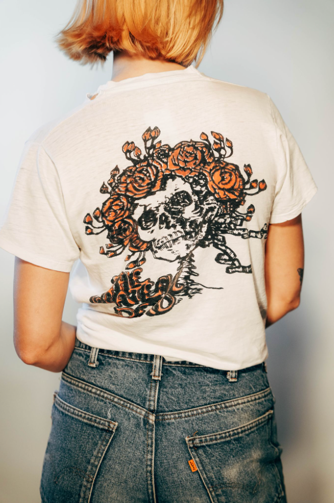 Rare Vtg Greatful Dead Skull T-Shirt