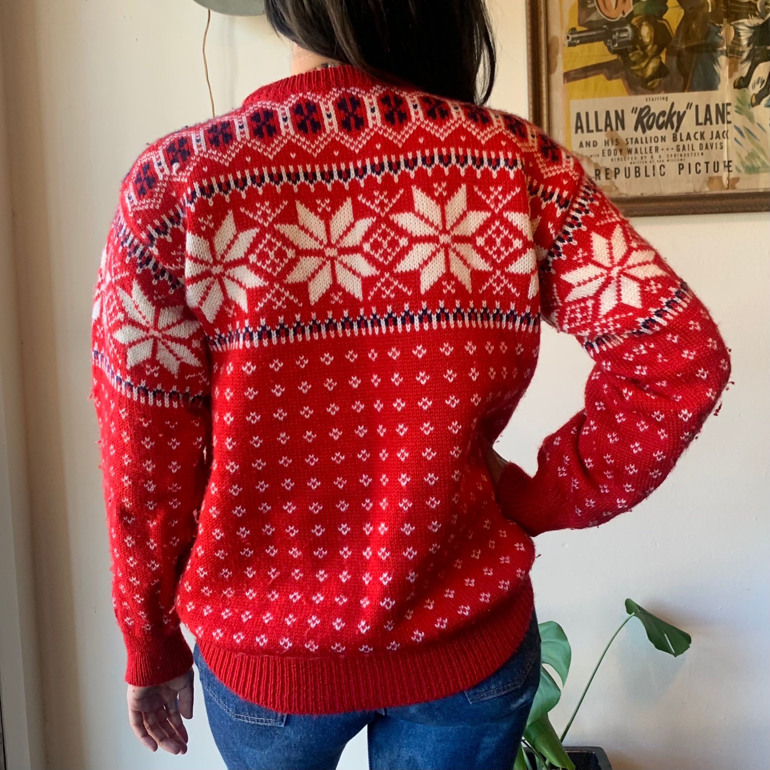 Vintage Red LL Bean Knit Sweater High Class Hillbilly