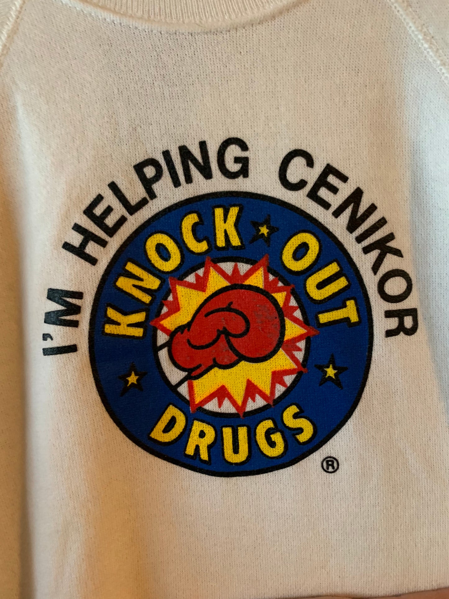 Vtg. Knock Out Drugs Petite Pullover (S)