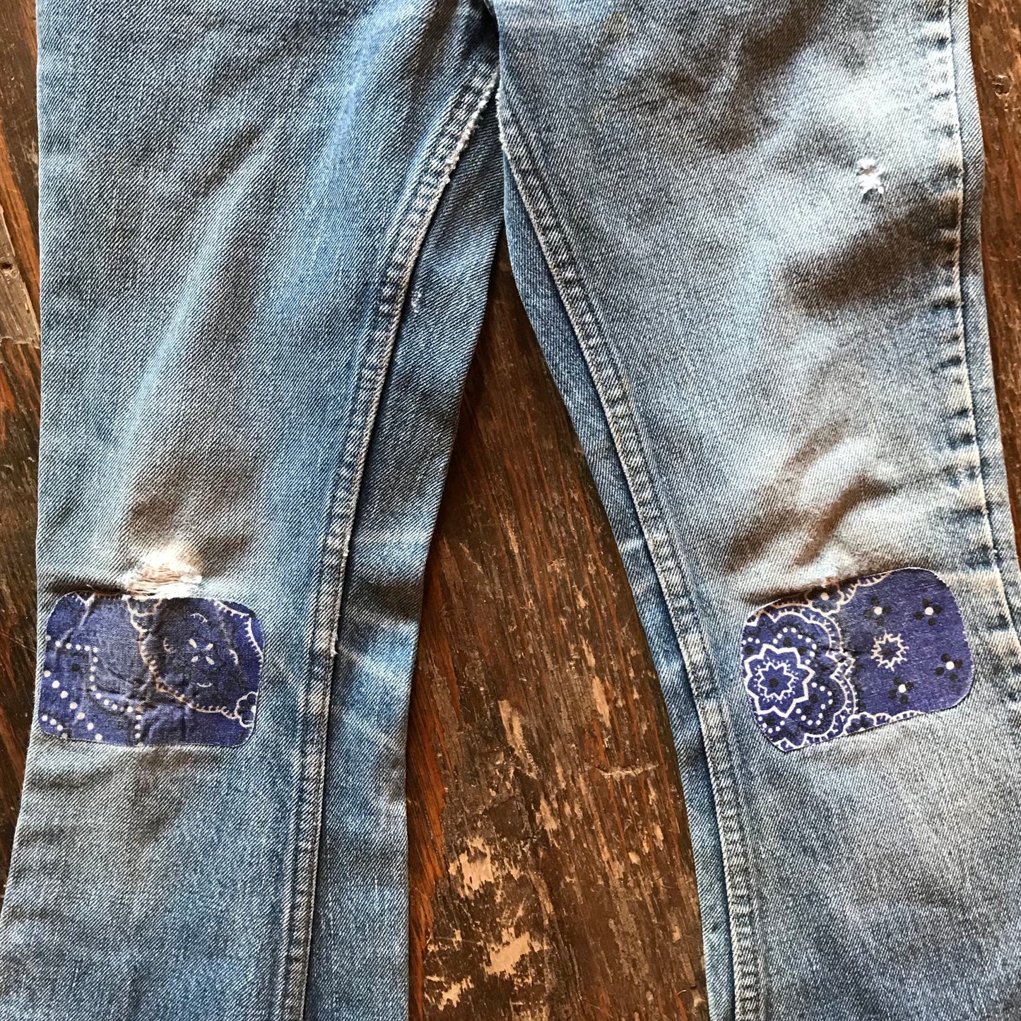 Kid's Patchwork Jeans