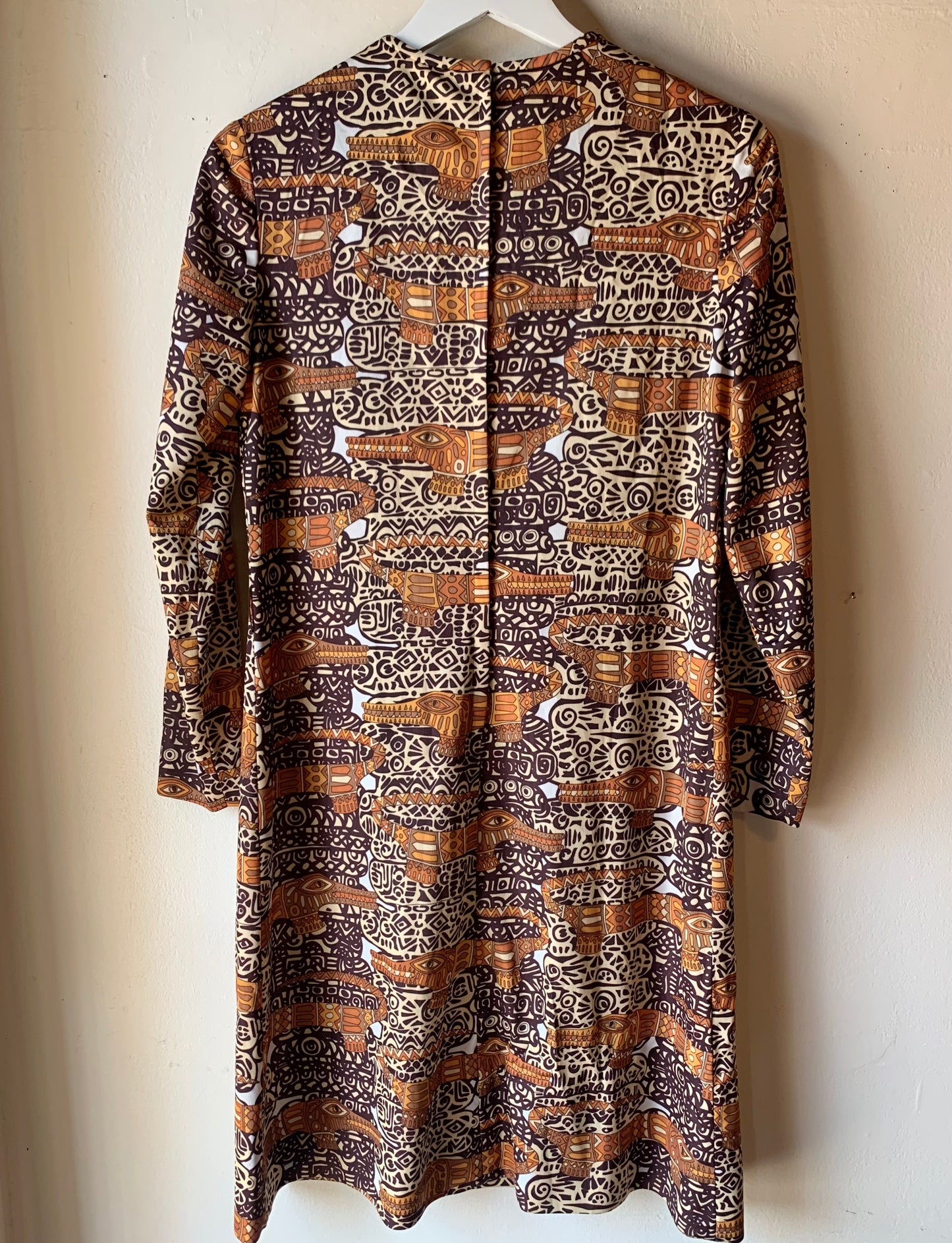 1970s Crocodile Print Dress (M/L)