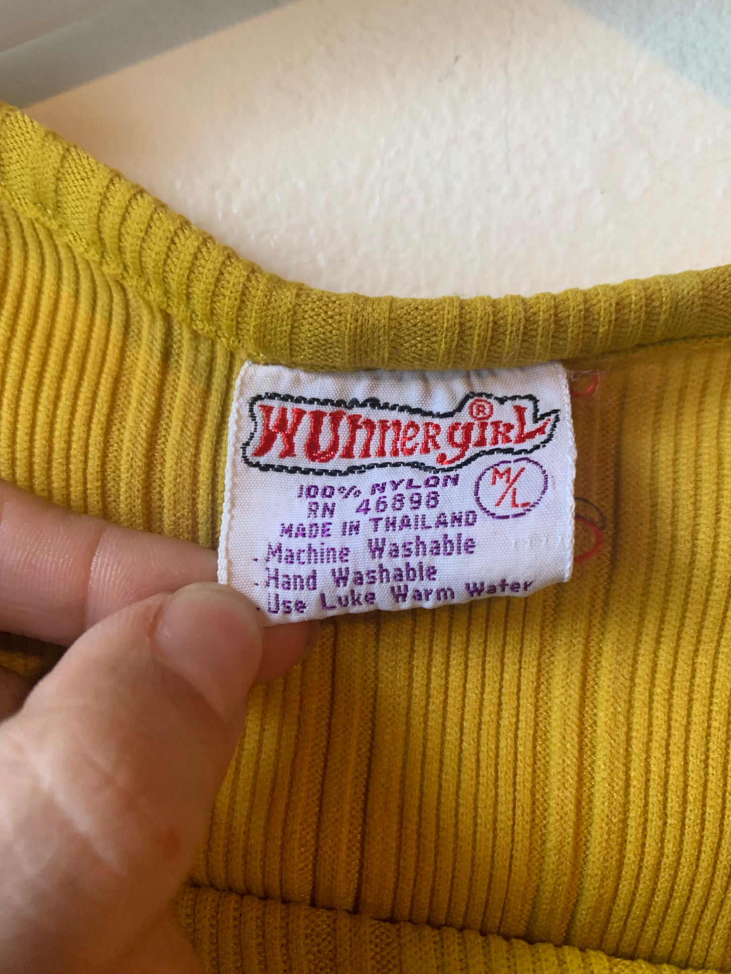 Wunnergirl Mustard 3/4 Sleeve Shirt (XS)
