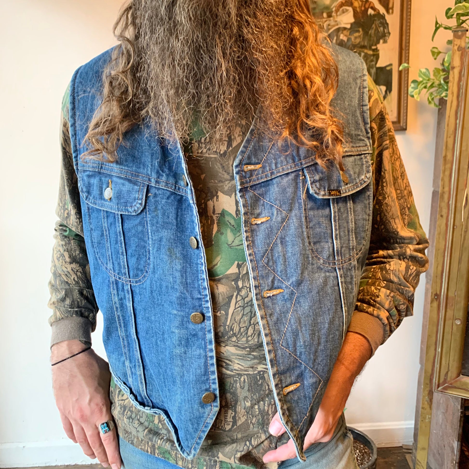 Western hotsell denim vest